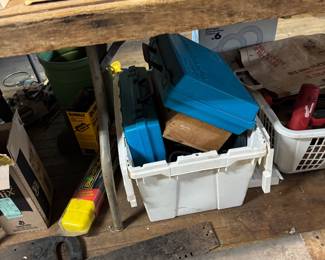 Portable Tile Saw, Vintage Lumber Mill Saw Blade & Workshop Equipment