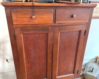Early American Two-Door Cabinet, $250