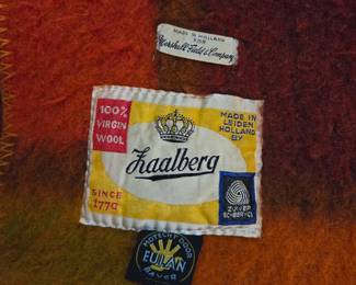 Faalberg Wool Blanket for Marshall Field & Company 100% Wool - $375