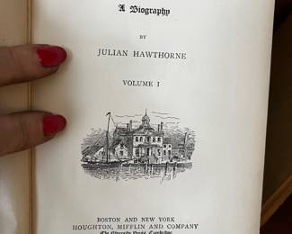 Nathaniel Hawthorn and his wife by Julian Hawthorn 1899 $30