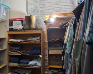 Large Closet of Fine Men's Clothing, Size L-XL