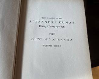 The Romances of Alexandre Dumas 3 vol 1889 The Count of Monte Cristo $60