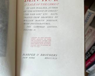 Ben-Hur Vol. II 1891 by Lew Wallace $30