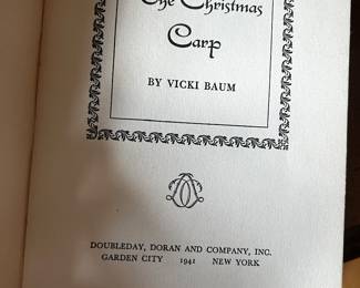 The Christmas Carp A Story by Vicki Baum 1941 $15