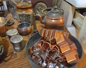 Copper Cookie Cutters, $3 ea