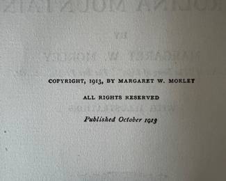 The Carolina Mountains by Margaret W Morley 1913, $50