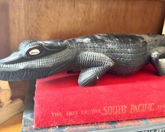 Alligator Crocodile Folk Art Sculpture, $60