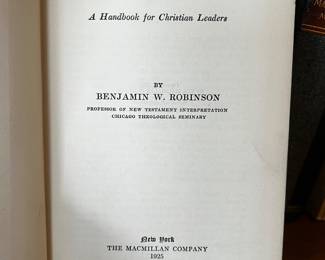 The Gospel of John by Benjamin W Robinson 1925, $20