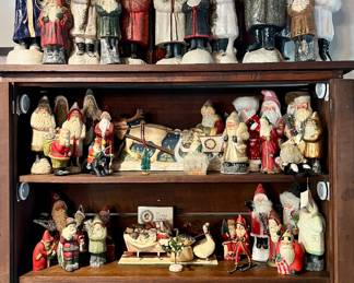 Massive Santa Collection~Ino Schaller, Vaillancourt, Christopher Radko & More