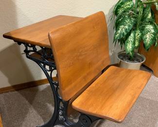 Antique school desk