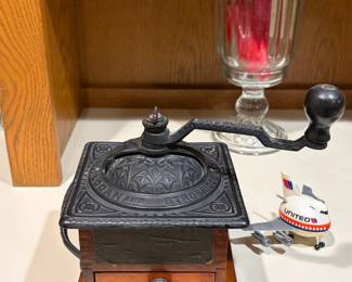 Antique coffee grinder
