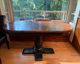 Large dining Table w/two chairs