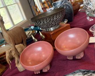 Cute Serving Bowls and Carved Animals