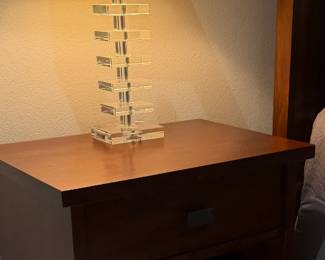Nightstand and Lamp