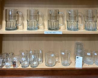 Nice, Heavy Glassware-including 5 Big Strong Beer Mugs