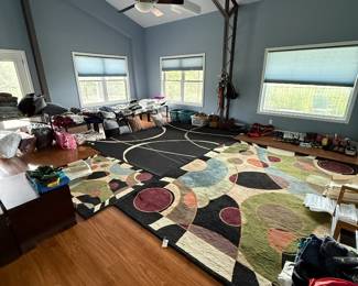 Rugs of Colorful, Calming Circles and Lots of Linen Items