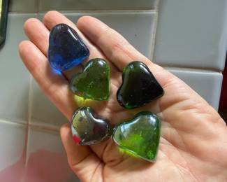 Crafts Glass Hearts