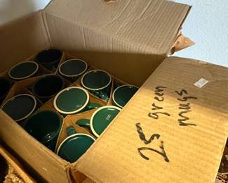 Crafts Coffee Mugs for Sandcarving Green