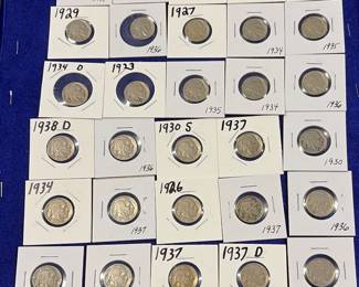 Collection of nice buffalo nickels