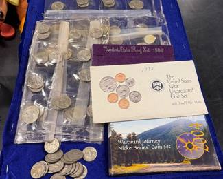 Miscellaneous collection of US coins