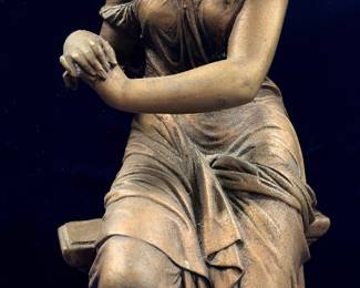 Full picture of the gilt bronze sculpture