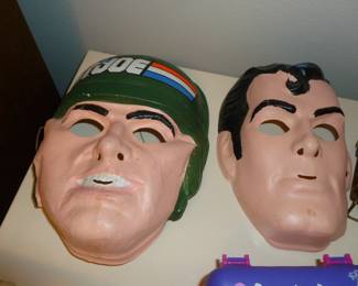 Halloween masks..GI Joe, Superman