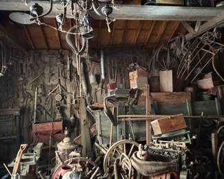 Blacksmith shop - Chandelier, Fire wagon, SO SO MUCH