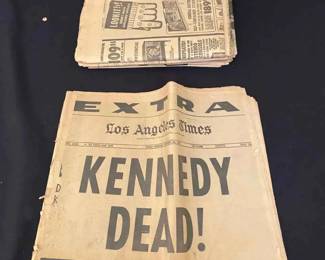 OR168VKennedy Assassination Newspaper