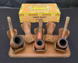 OR1473 Vintage Pipes, Display, Cigar Box