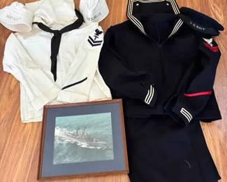 OR227Vintage U. S. Navy Uniform Ship Photo