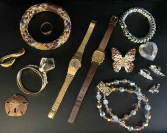 OR138Brown Gold Tone Jewelry
