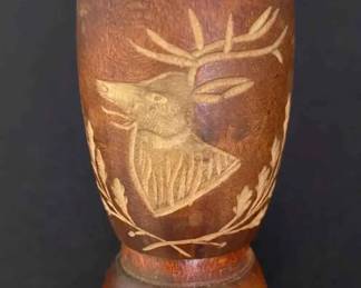 OR157VAntique German Hunting Pipe