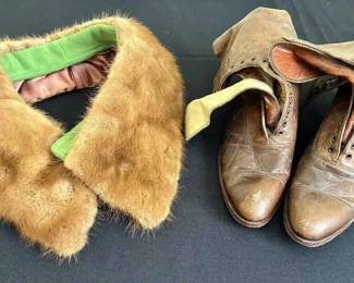 OR107Vintage Stole And Booties