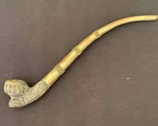 OR149Vintage Silver Toned Opium Pipe