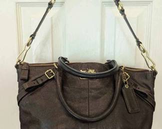 OR181Coach Madison Sophia In Brown Leather