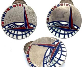 Lot of 3 WWII Air Transport Command Matching Pins