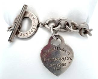 Vintage Tiffany & Co. Return to Tiffany Heart Tag Toggle Link Bracelet