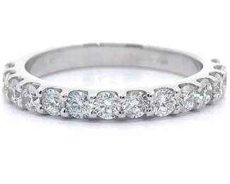 Classic 1 Carat Diamond Semi-Eternity Ring 