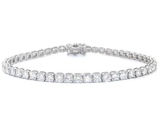 Impressive 7 Carat Diamond Tennis Bracelet