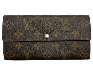 Louis Vuitton Monogram Canvas Snap Sarah Long Wallet