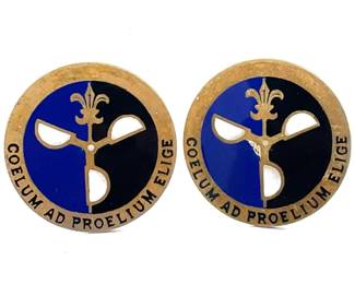 Matching 2-Pair WWII USAAF Air Force Weather Service Insignia Pins
