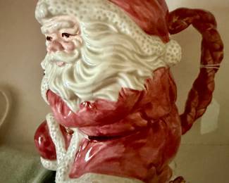 Vintage Fitz & Floyd Santa Pitcher