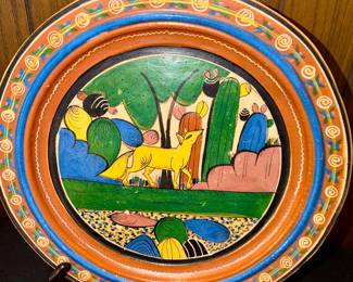 Mexican Hand Painted Folk Art Pottery