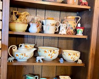 Vintage Hall Kitchen Ware Autumn Leaf