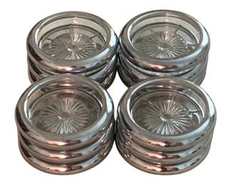 125 - 12 Glass Coasters - 3.5" round