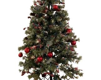 365 - Artificial Christmas Tree w/ lights (Description): Used as is electric/electronic/mechanical item. No guarantee all components, untested