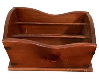 182 - Wood Magazine Holder - 17 x 12 x 9.5