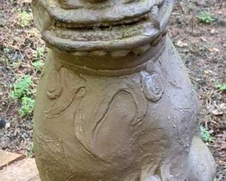 29 - Concrete Foo Dog Statue - 18"
