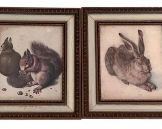 122 - 2 Framed Prints - 12.5 x 11