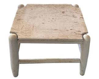 18 - Wood Stool - 14 x 11 x 11